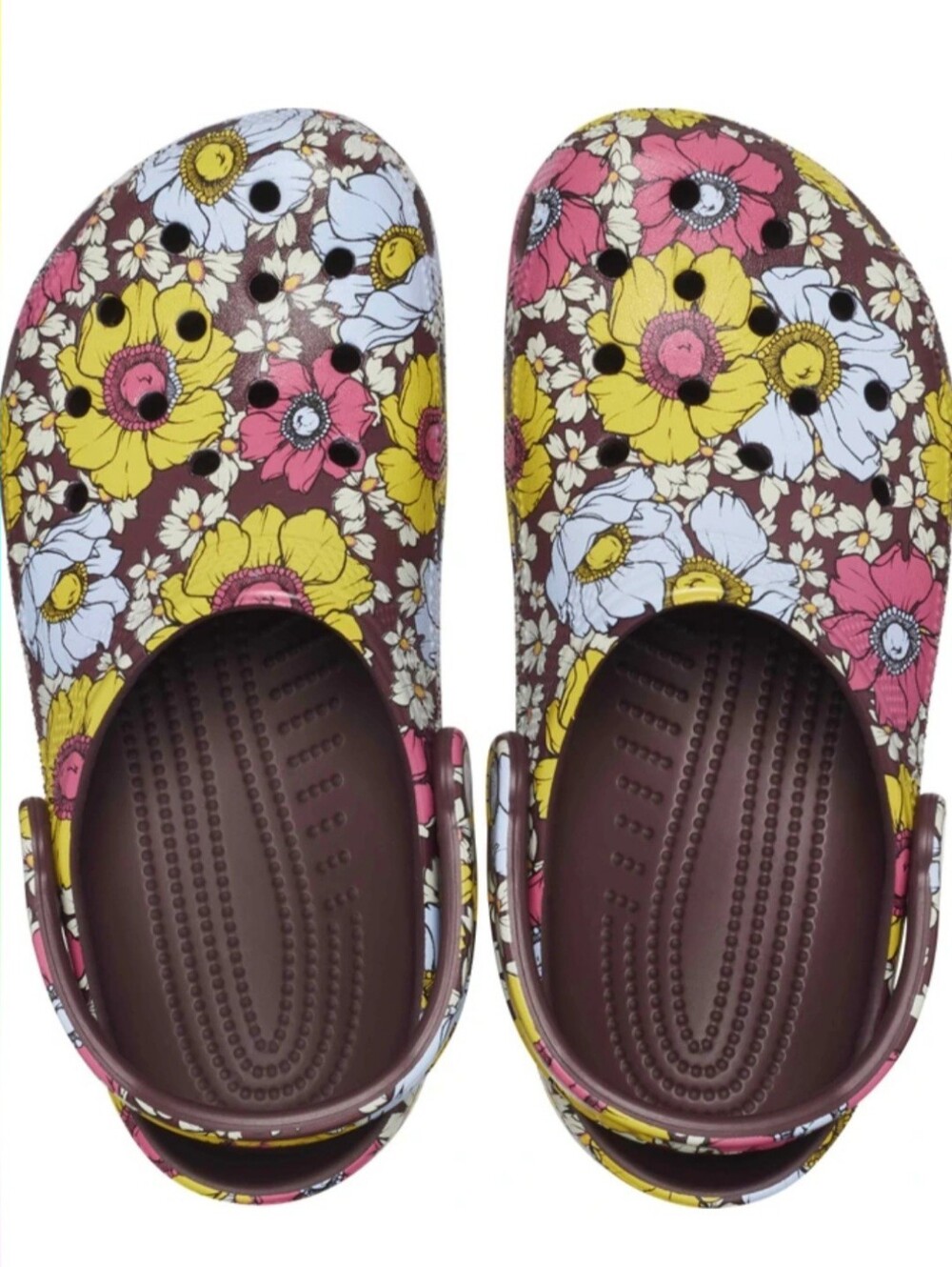 Y2K CROCS Unisex Classic Retro Floral Clogs Sandal (Multicolor ) Size 8